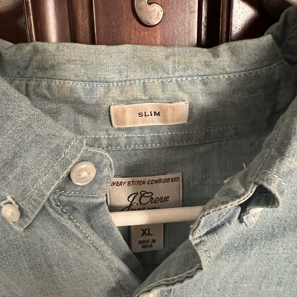 J. Crew Blue Casual Button Down Shirt - Picture 4 of 4